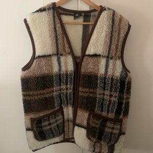 Vintage Wool Plaid Vest